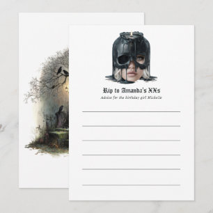 Carte Conseil "RIP à mon âge ___"  Anniversaire gothique