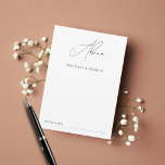 Carte Conseil Script élégant moderne minimaliste Mariage simple<br><div class="desc">Ces cartes de conseil romantiques et élégantes ajouteraient à vos accessoires de douche/mariage de mariée! Customisez facilement le texte en cliquant sur l'option "personnaliser".</div>