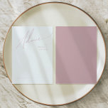 Carte Conseil Script Whimsical | Dusty Rose Mariage<br><div class="desc">Voici notre magnifique script lunatique | carte de conseil mariage rose poussiéreuse parfaite pour votre simple fête moderne de printemps de boho. Notre design élégant comprend une palette de couleurs vives et pastel avec un script de calligraphie vintage et chic. Que vous préfériez un style minimaliste ou classique, notre produit...</div>