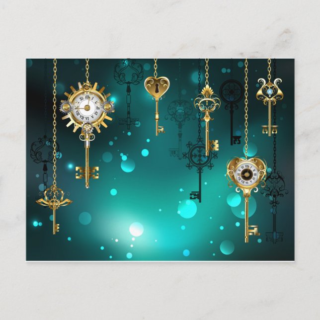 Carte Conseil Skeleton Keys on Green Background (Devant)
