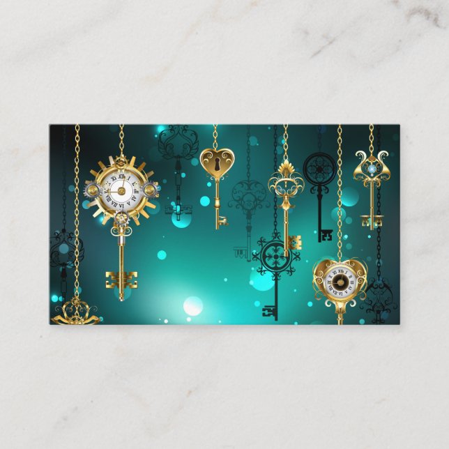 Carte Conseil Skeleton Keys on Green Background (Devant)