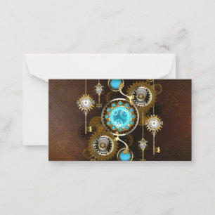 Carte Conseil Steampunk Rusty Background
