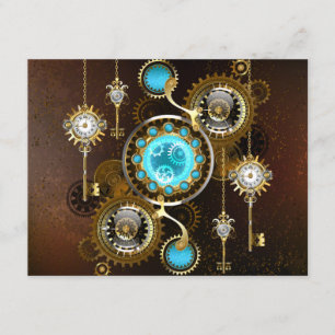 Carte Conseil Steampunk Rusty Background