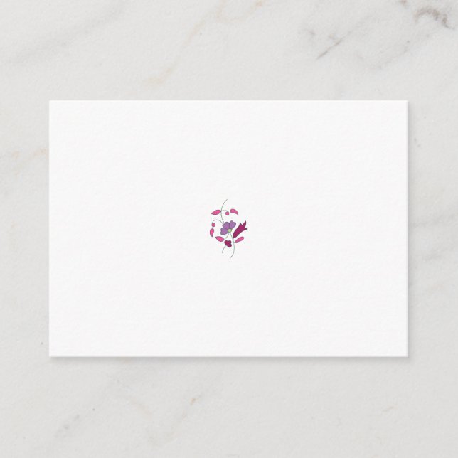 Carte Conseil Style Ndrrmc, Violet Clair, Jazzberry Jam (Devant)