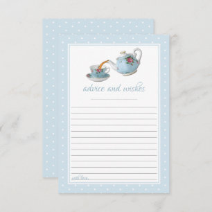 Carte Conseil Teacups Baby shower Tea Party