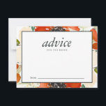 Carte Conseil Traditions Élégantes Conseils floraux pour la mari<br><div class="desc">Traditions élégantes Conseils floraux hivernaux pour la carte de conseil de mariée avec dos vert foncé. J'ai utilisé le design de Create the Cut.</div>