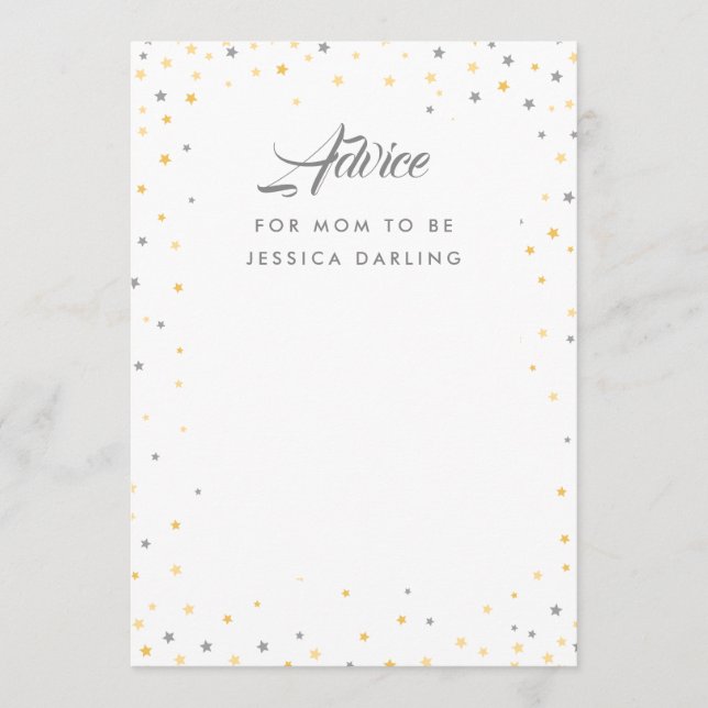 Carte Conseil Twinkle Little Star (Devant)