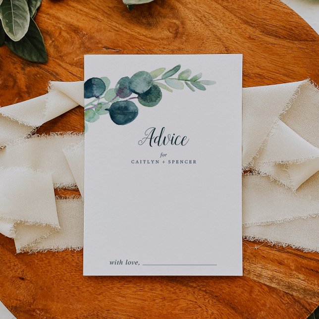 Carte Conseil Verdure luxuriante et Mariage d'Eucalyptus (Créateur téléchargé)