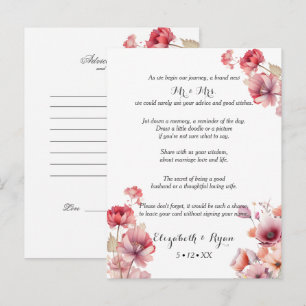 Carte Conseil Vœux de mariage Peach Fuzz Conseils de mariage 