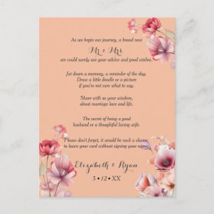 Carte Conseil Vœux et conseils de mariage Peach Fuzz
