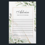 Carte conseil Watercolor<br><div class="desc">Carte de conseil élégante pour vos invités.</div>