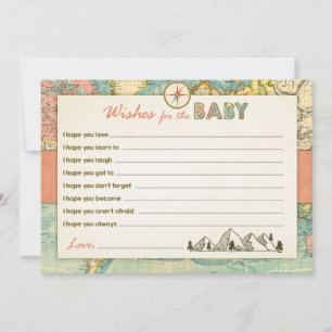 Carte Conseil Wings for baby shower Game Adventure Travel