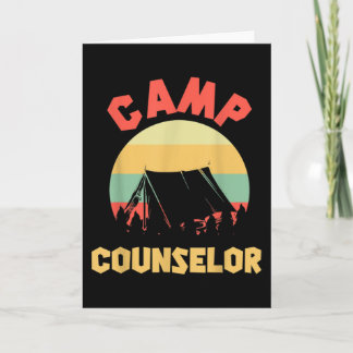 Carte Conseiller de camp d'été Directeur Camper