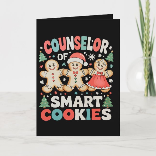 Carte Conseiller De Smart Cookies Noël Professeur Christ (Devant)