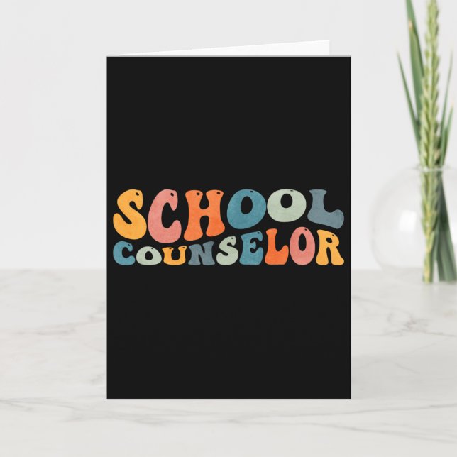 Carte Conseiller d'école groovy Conseils Santé mentale _ (Devant)