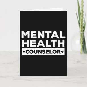 Carte Conseiller en santé mentale - Tenue de thérapeute