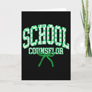 Carte Conseiller Scolaire Saint-Patrick Coquette Nœud