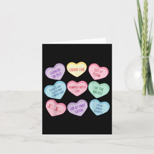 Carte Conseillère en lactation Saint-Valentin Cœur Bonbo