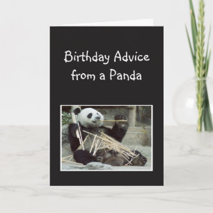 Carte Conseils amusants d'anniversaire de l'humour anima