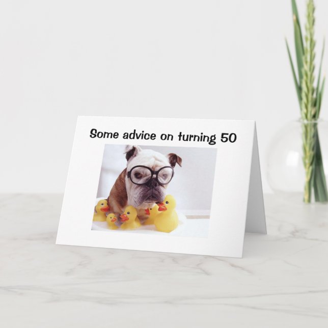 CARTE CONSEILS POUR LES 50 ANS (Devant)