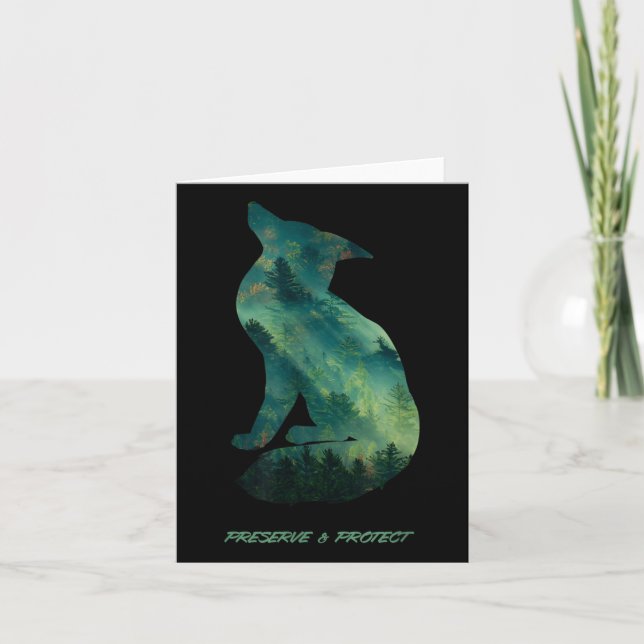 Carte Conservation de la forêt Fox Nature De l'environne (Devant)