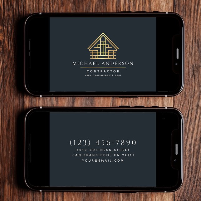 Carte Construction de maisons numériques Bleu (Créateur téléchargé)