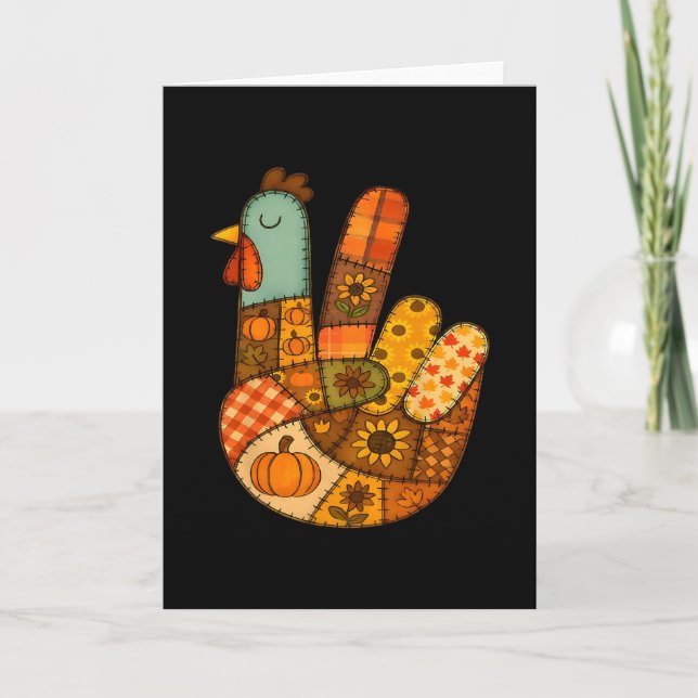 Carte Construire des blocs de dinde de Thanksgiving B (Devant)