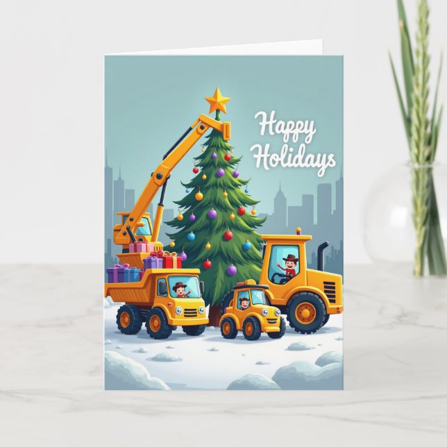 Carte Construire un joyeux Noël (Devant)