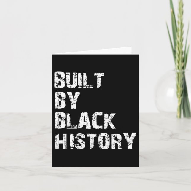 Carte Construit par l'histoire noire Black History Junet (Devant)