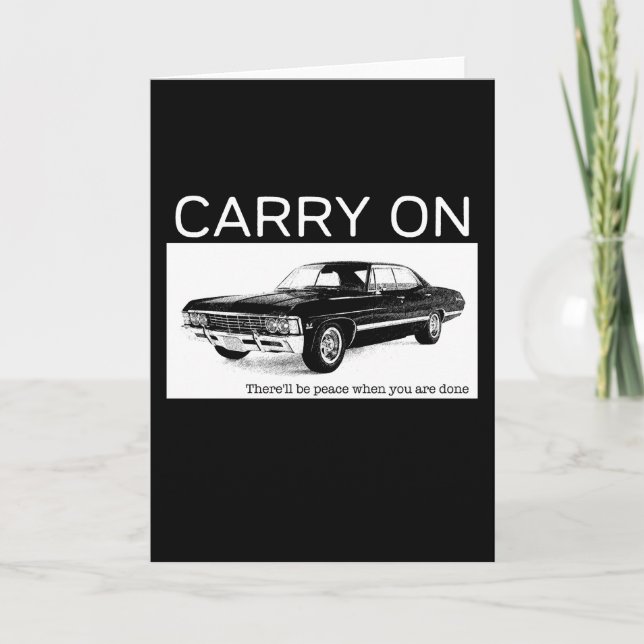 Carte Continuer En 1967 Chevrolet Impala Hommage Design (Devant)
