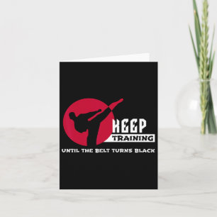 Carte Continuer L'Entraînement Jusqu'À Ce Que La Ceintur