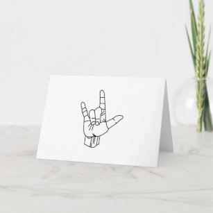 Cartes De Vœux Langue Des Signes Zazzle Fr