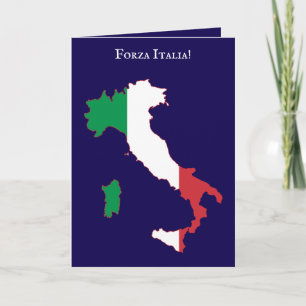 Carte Contour de l'Italie avec rouge blanc bleu égaux