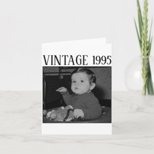 Carte Contrefaçon Vintage Joyeux Anniversaire Photo Fami