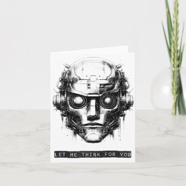Carte Contrôle de l'esprit Cyberpunk Robot Black Print (Devant)