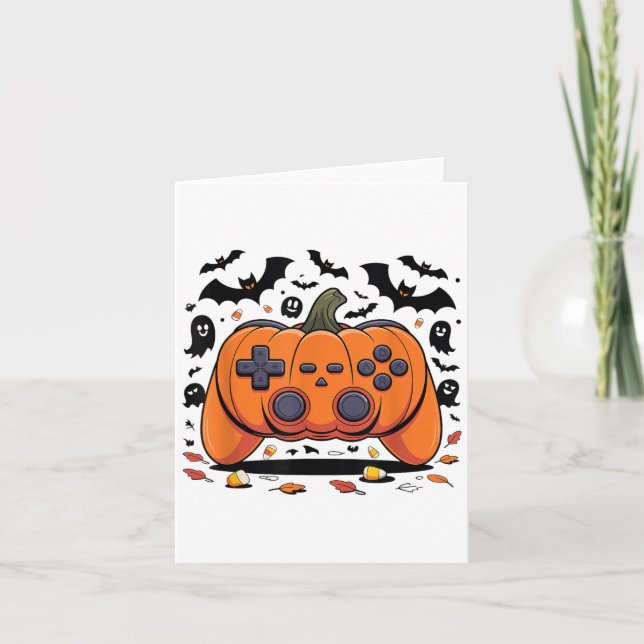 Carte Contrôleur Citrouille de jeu Halloween Vidéo Éffra (Devant)