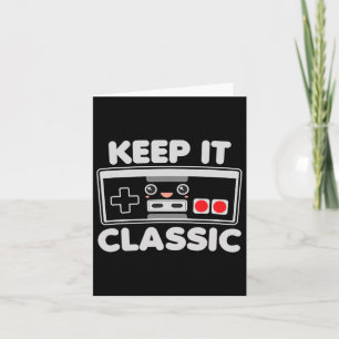 Carte Contrôleur de jeu Keep It Clic Humour 80s Retro Da