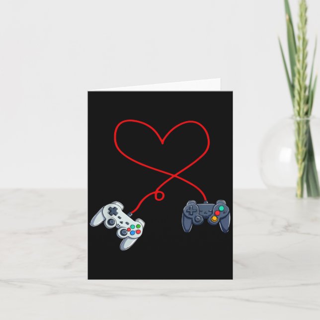 Carte Contrôleur de jeu Saint-Valentin Cœur de jeu pour  (Devant)