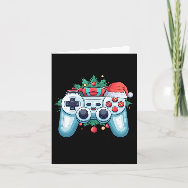 Carte Contrôleur de jeu Santa Hat Noël Jeu de Noël X mas (Devant)