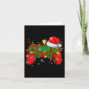 Carte Contrôleur de jeu vidéo Noël Santa Hat Gamer Bo