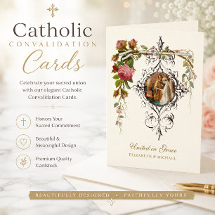 Carte Convalidation Catholique  Mariage Unis dans la Grâ
