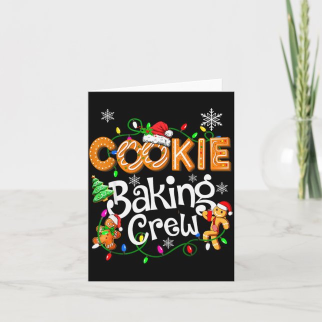 Carte Cookie Baking Crew Cooking Lover Santa Xmas Ginger (Devant)