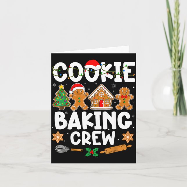 Carte Cookie Baking Crew For Women Kids Men Boy Family C (Devant)
