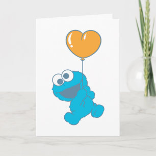 Carte Cookie Monster Félicitations pour le nouveau bébé