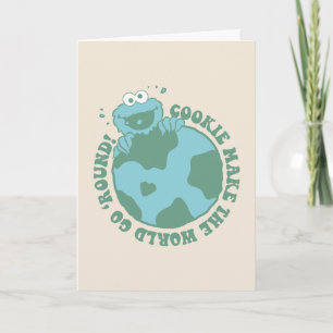 Carte Cookie Monster Les cookies font tourner le monde
