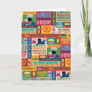 Carte Cookie Monster's Foodie Truck Pattern