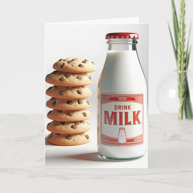 Carte Cookies à base de lait et de chips au chocolat d'a (Devant)