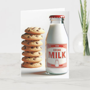 Carte Cookies à base de lait et de chips au chocolat d'a