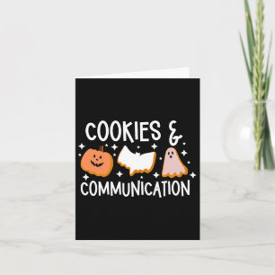 Carte Cookies & ; Communication Drôle Halloween Desig