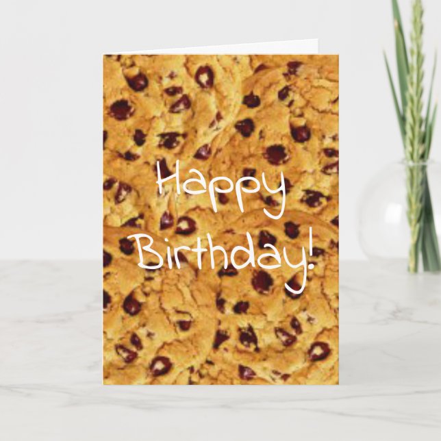 Carte cookies aux pépites de chocolat (Devant)